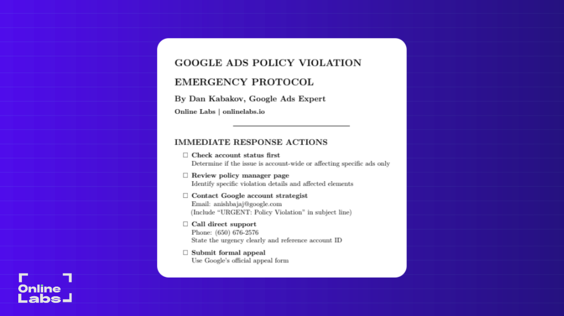 Google Ads Policy Protocol